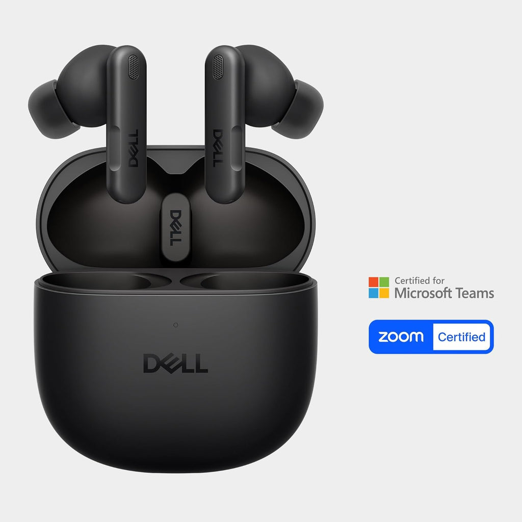 Dell Pro Plus Earbuds - EB525 - True Wireless, Bluetooth 5.3, AI-Based Noise-Cancelling mic, Adaptive ANC, Ear tip Sizes (XS, S, M, L)