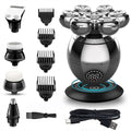 Head Shavers for Bald Men, 5 In 1 Razor 7-Blade Grooming Kit Electric Shaver For Men Head Rechargeable Electric Razor Body Beard Hair Trimmer Bald Shaving Machine