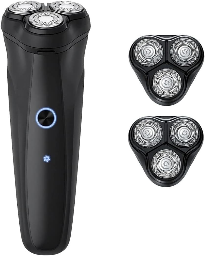 Electric Razor for Men, Electric Shaver For Men Rechargeable Cordless 3D Rotary Electric Razor Pop-up Beard Trimmer Face Shaving Machine