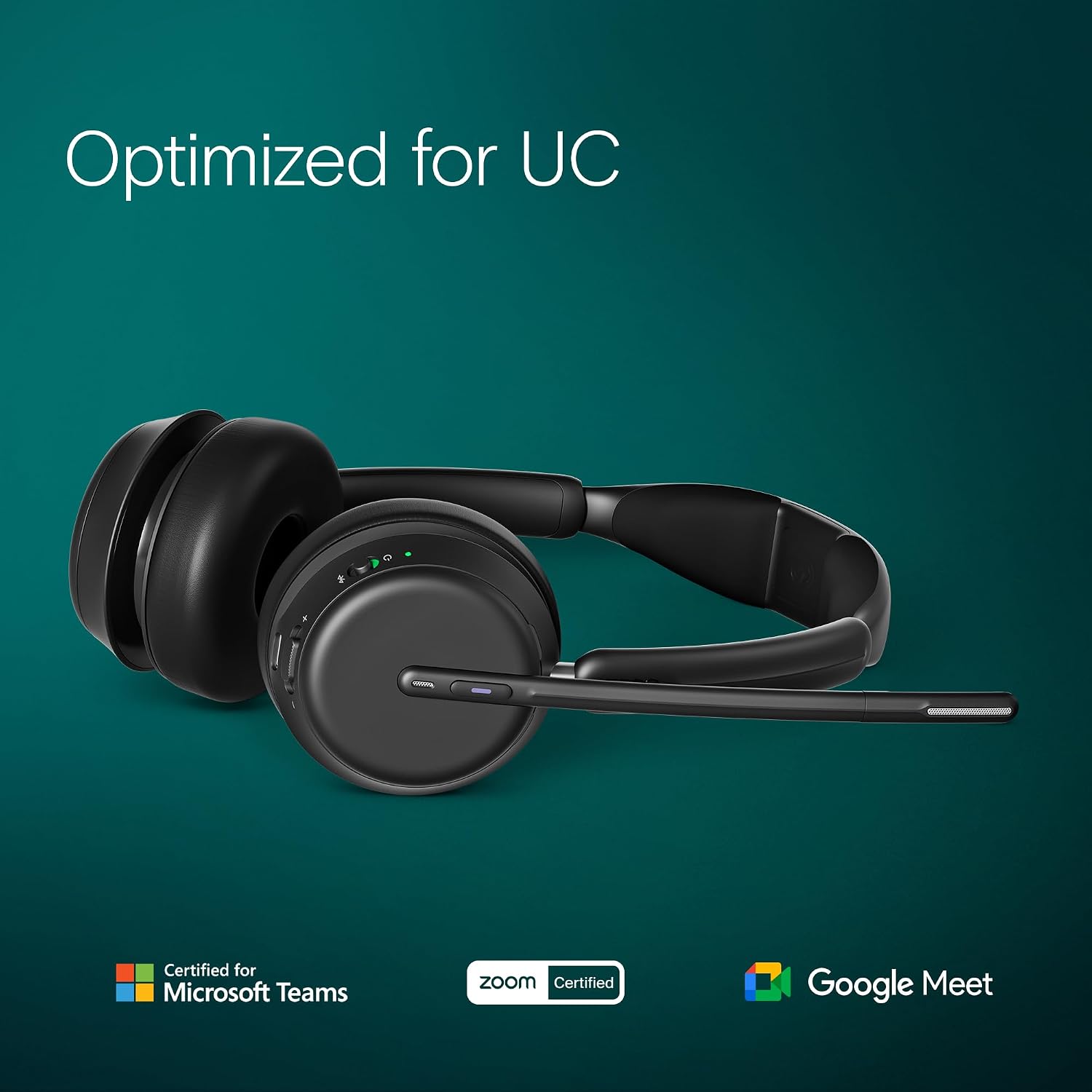 EPOS Impact 1061T - Enhanced Open Office Headset with Hybrid ANC, EPOS AI™ Microphone, and Multipoint Connectivity
