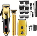 Professional Hair Clippers for Men, USB Charging Beard Trimmer Shaver Electric Kit, Cordless Barber and Trimmers Set, Cutting, Shaving Machines for Grooming Gifts