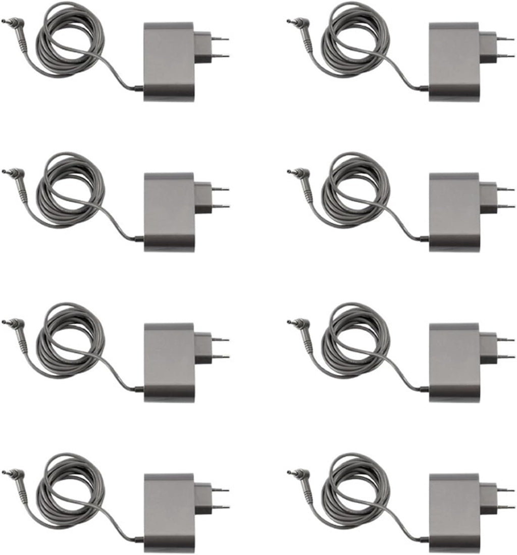 8Pcs Charger，Compatible For Dyson，V10 V11 Vacuum Cleaner Power Cord Adapter Replaceable Parts EU Plug