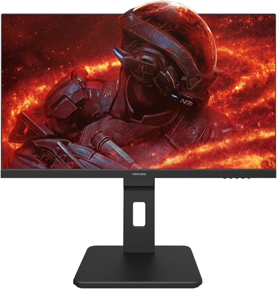 Viewedge 24 inch 4K 60Hz Computer Monitor, 5ms UHD 2160p IPS Monitor, Type C, HDMI, DP Port, Built-in Speakers, Vertical Monitor Support Wall Mount