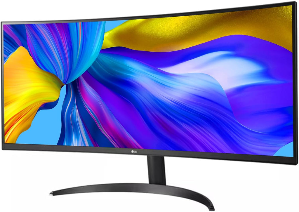 LG 34 Inch Curved UltraWide Monitor, IPS Display, QHD(3440x1440), Dynamic Action Sync, HDR10, sRGB 99%, OnScreen Control, Dual Controller, Multitasking and Content Creation, DisplayPort & HDMI, Tilt