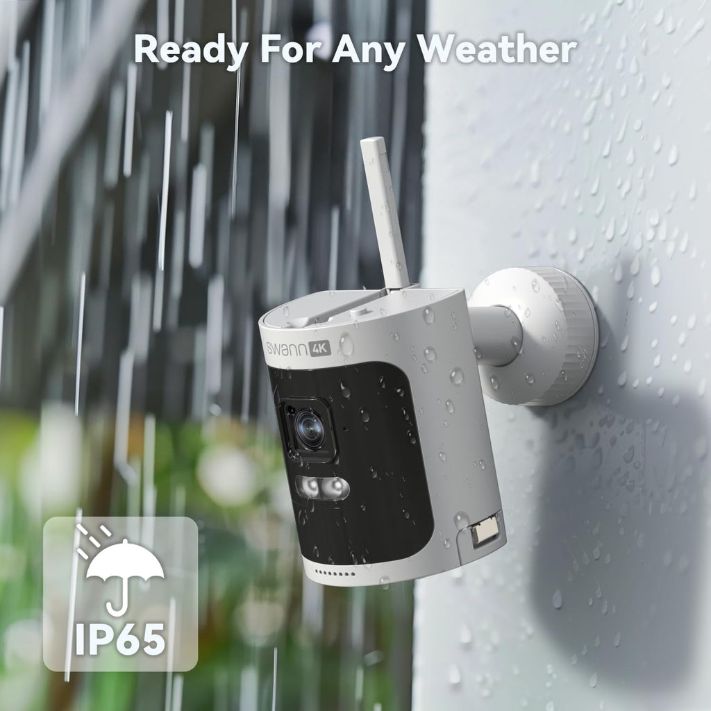 Swann AllSecure 4K Wireless NVR Security System 2-Cam Kit, Outdoor Wireless Camera, Face Recognition AI, Expandable Local Storage, No Monthly Fee, AS4K800SD (Renewed)