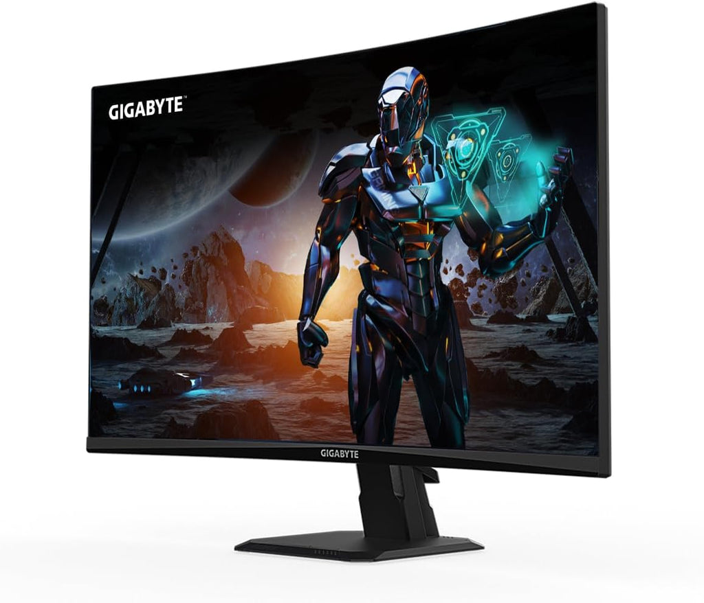 Gigabyte GS27FC 27' FHD Curved Gaming Monitor - 1920 x 1080, 180Hz, 1, 250 cd/m², FreeSync Premium, HDR Ready, HDMI 2.0, DisplayPort 1.4
