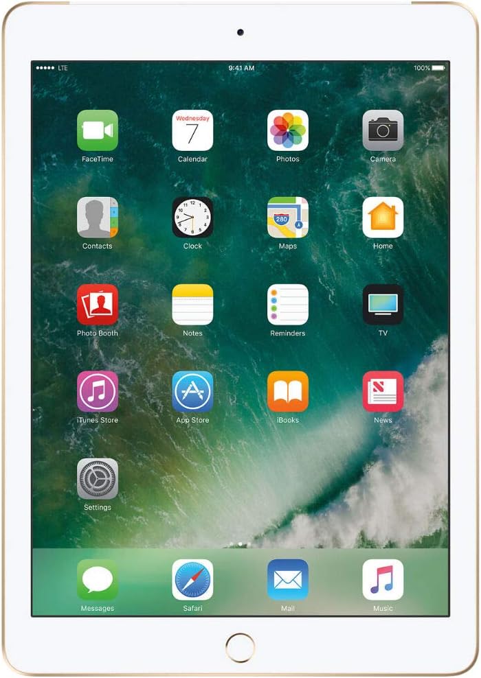 Apple 2017 iPad (9.7-inch, WiFi + Cellular, 32GB) - Gold (Renewed)