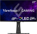 ViewSonic XG272-2K-OLED 27 Inch 1440p 240Hz White Gaming Ergonomic RGB OLED Monitor with up to 0.01ms, AMD FreeSync Premium, G-Sync Compatibility, and USB-C/HDMI v2.1/DP Inputs (Renewed)