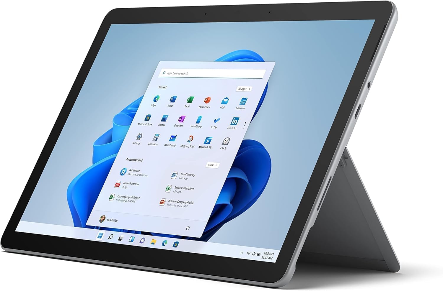 Microsoft Surface Go 2-10.5' LTE Unlocked Touch-Screen - Intel Core m3-8GB Memory - 128GB SSD - WiFi+LTE - Platinum Windows 11 PRO (Renewed)