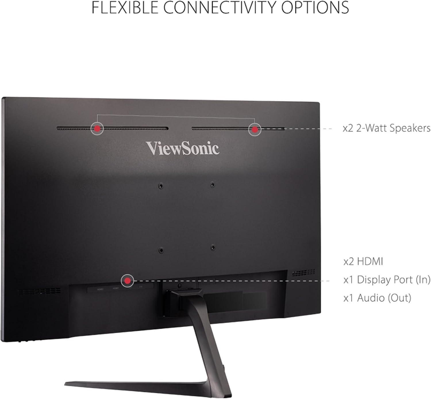 ViewSonic VX2718-P-MHD 27 Inch 1080p 1ms 165Hz Gaming Monitor with AMD FreeSync Premium, Eye Care, HDMI and DisplayPort (Renewed)