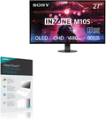 BoxWave Screen Protector Compatible With Sony INZONE M10S OLED QHD 480Hz Gaming Monitor (27 in) - ClearTouch Crystal Privacy (2-Pack), Privacy Screen Protector Flexible Film Clear