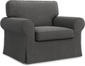 Ektorp Chair Cover Replacement for IKEA Ektorp Armchair Cover, Ektorp Chair Slipcover,Ektorp Cover Only!(Daily Dark Grey)