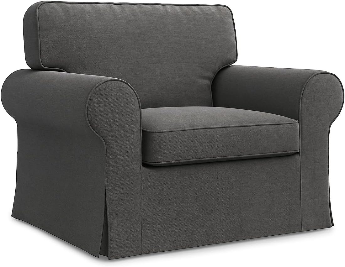 Ektorp Chair Cover Replacement for IKEA Ektorp Armchair Cover, Ektorp Chair Slipcover,Ektorp Cover Only!(Daily Dark Grey)