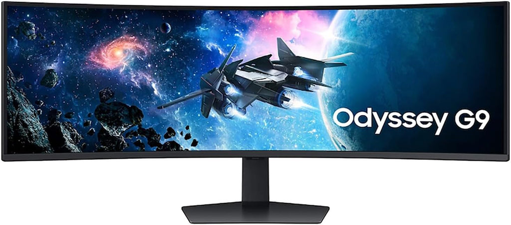 SAMSUNG 49' Odyssey G9 G95C DQHD 240Hz 1ms(GtG) DisplayHDR 1000 Curved Gaming Monitor Bundle with Deco Gear Wired Gaming Mouse + Large Extended Pro Gaming Mouse Pad Water Resistant
