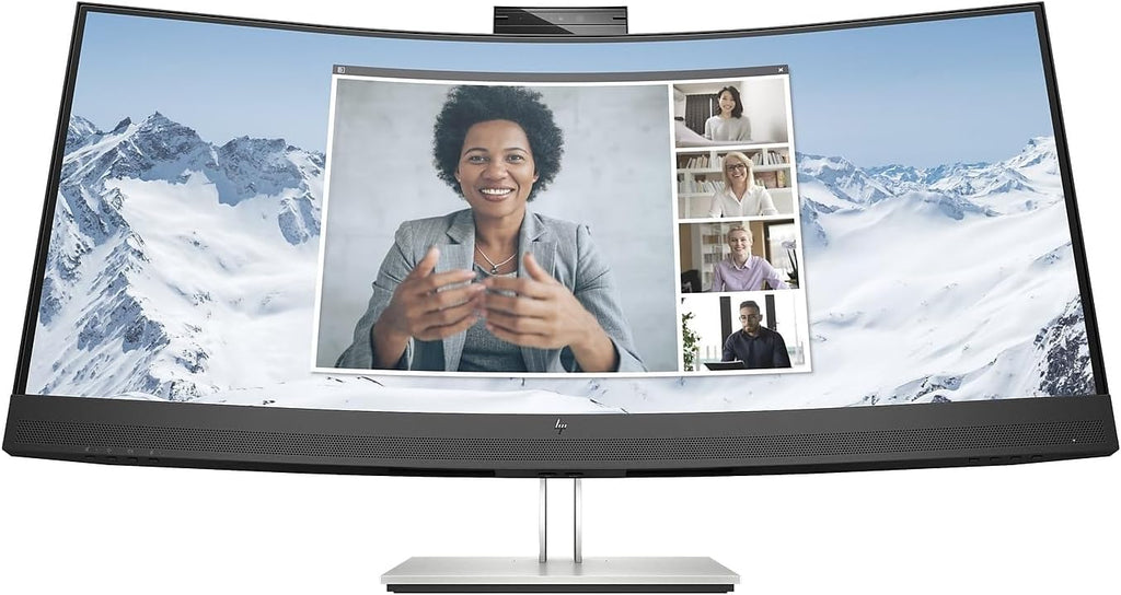 HP E34m G4 34' WQHD Curved Screen LED LCD Monitor - 21:9 - Black