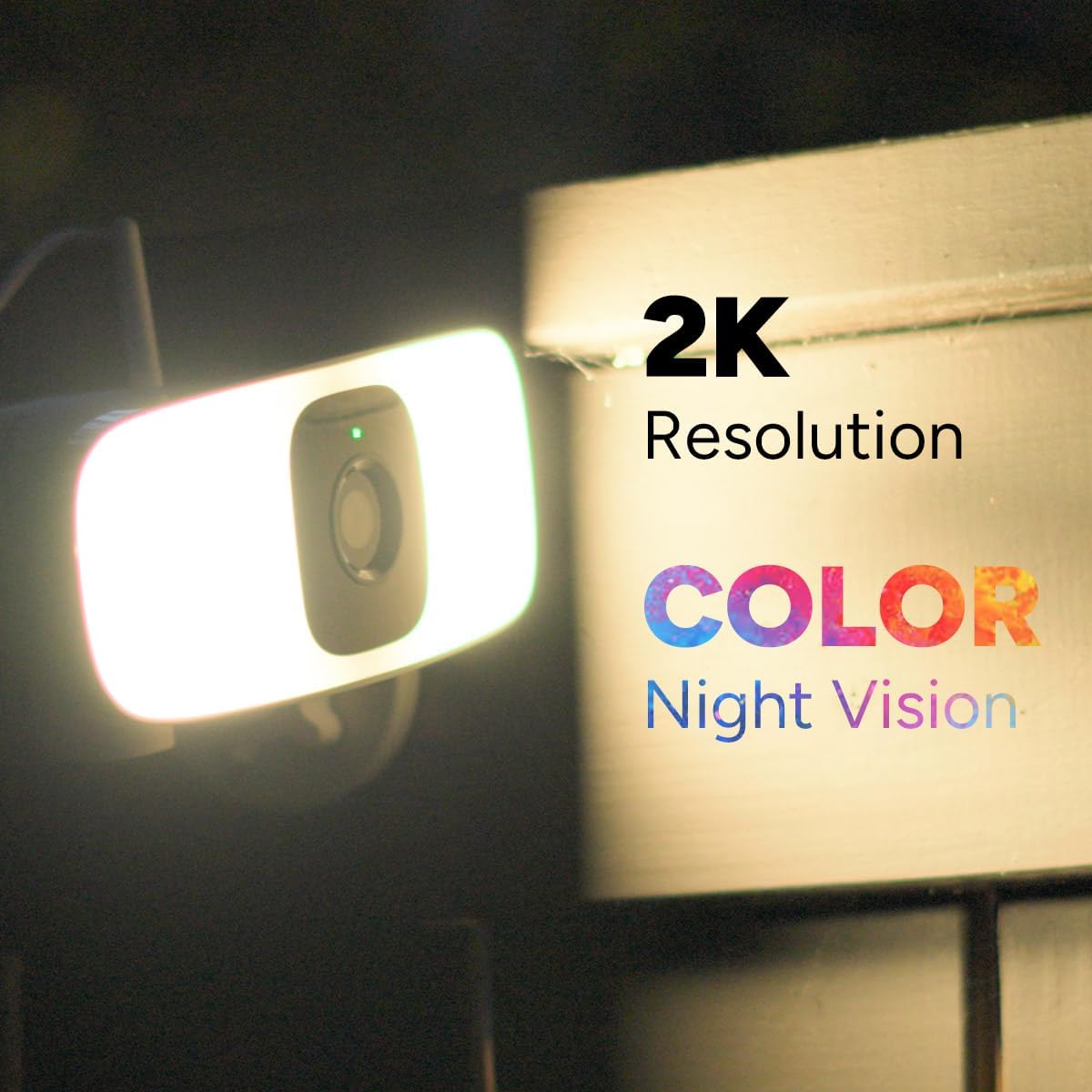 Lorex Connect 2K Floodlight Wi-Fi Security Camera | New Connect App | 160° Pan Coverage | Person Detection | Live Auto-Tracking | Color Night Vision | 2-Way Talk | Cloud & Local Storage Option