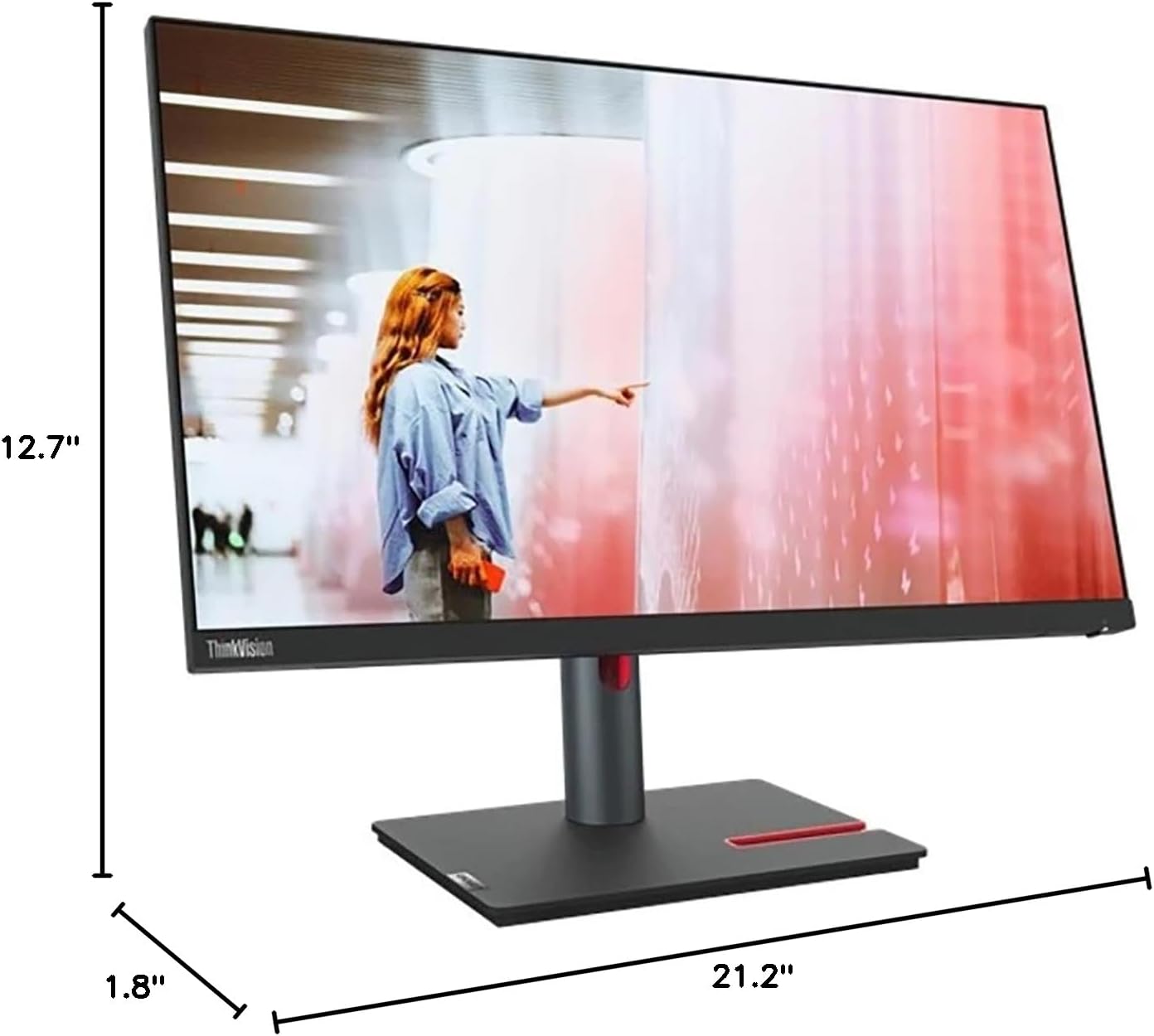 Lenovo ThinkVision P24q-30 24' Class WQHD LED Monitor - 16:9 - Raven Black