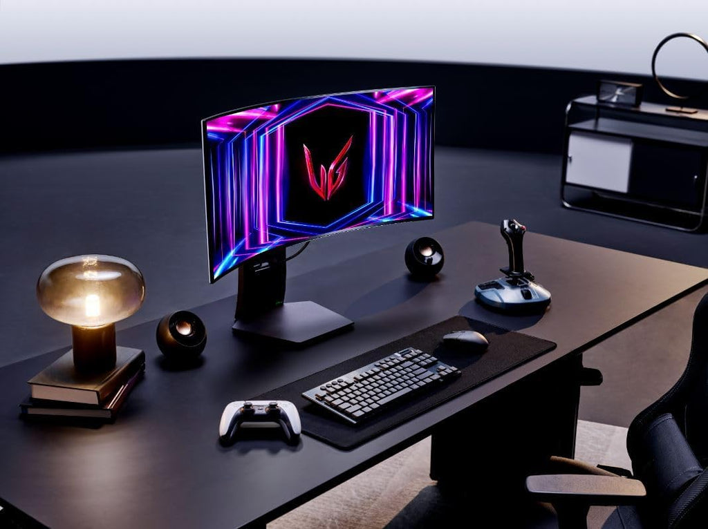LG 34GS95QE 34-inch Ultragear OLED Curved Gaming Monitor WQHD 800R 240Hz 0.03ms DisplayHDR True Black 400 AMD FreeSync Premium Pro NVIDIA G-Sync HDMI 2.1 DisplayPort Tilt/Height/Swivel Stand Black