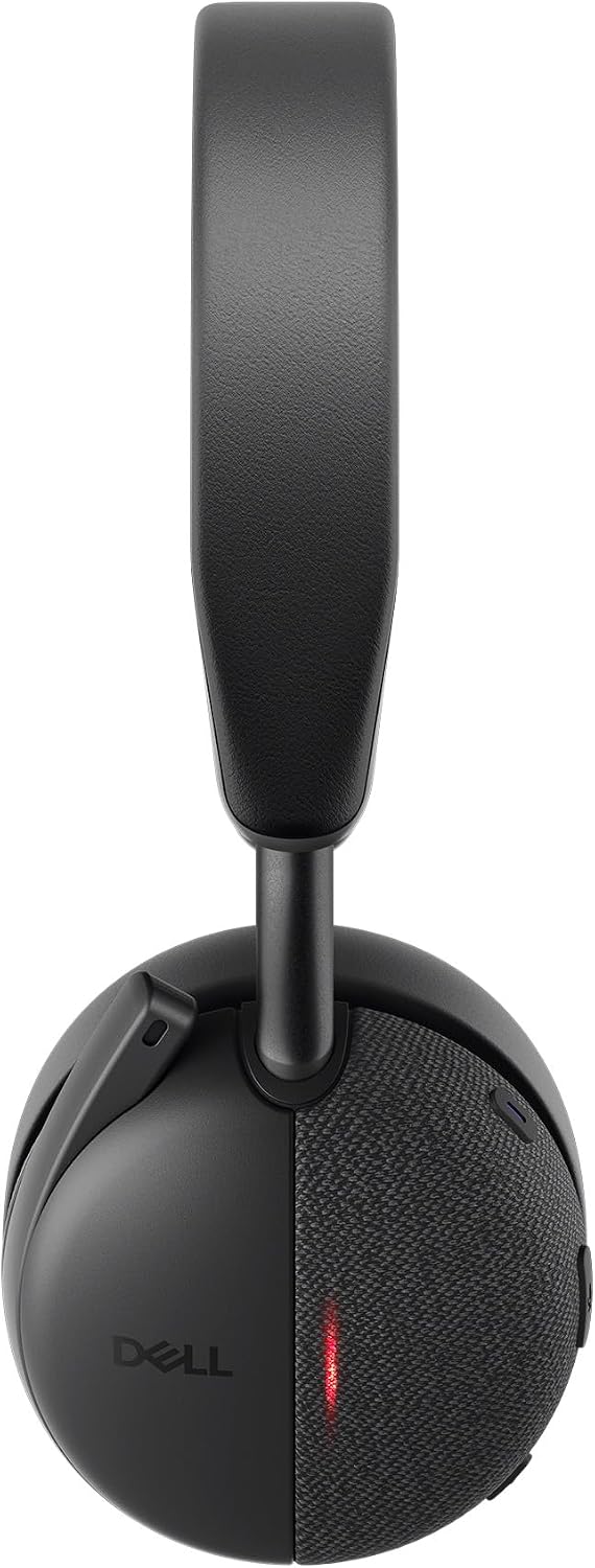 Dell WL5024 Pro Wireless ANC Headset - Hybrid Active Noise Cancellation, AI-Based Noise Cancellation Microphone, Leatherette Headband, Effortless connectivity, Microsoft Teams/Zoom Certified - Black