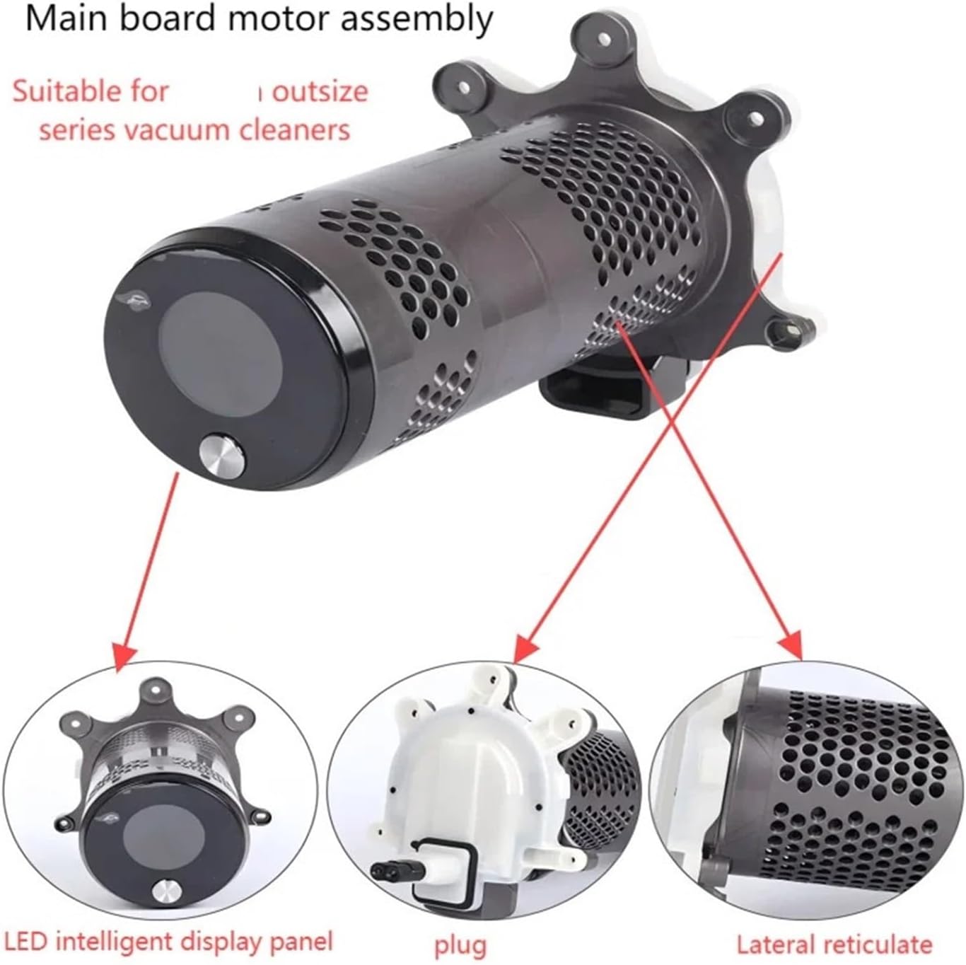 Main Body Replaceparts Board Motor Assembly，Compatible for Dyson，V11 Outsize SV16 SV29 Vacuum Cleaner Parts Host Handle Shell(Motor)