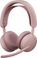 Logitech Zone Wireless 2 ES - Noise-Canceling Wireless Headset with Adaptive Hybrid ANC, Bluetooth - Rose