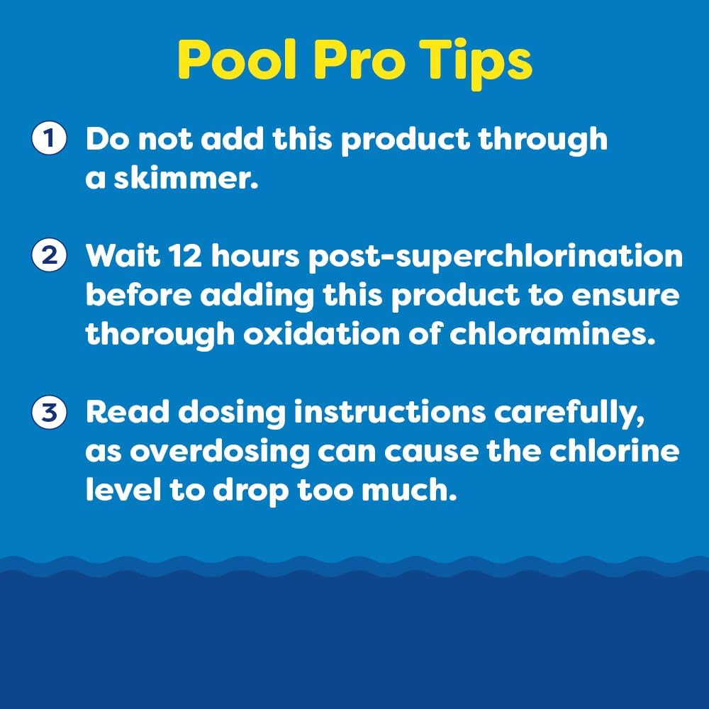 In The Swim Chlorine Neutralizer for Swimming Pools - Quickly Reduces Chlorine Sanitizer Levels - 90% Sodium Thiosulfate - 40 Pounds