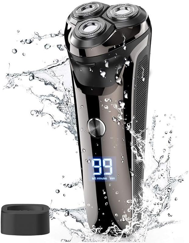 Head Shaver for Men, Waterproof face Grooming Electric Shaver Men Powerful Rotary Male Wet Dry face Electric Razor Men Rechargeable Beard Shaving