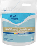 Pool Mate 4-Pounds Premium Pool Stabilizer and Conditioner,Concentrated Cyanuric Acid for Pools,Helps Chlorine Last Longer,(Pack of 8)