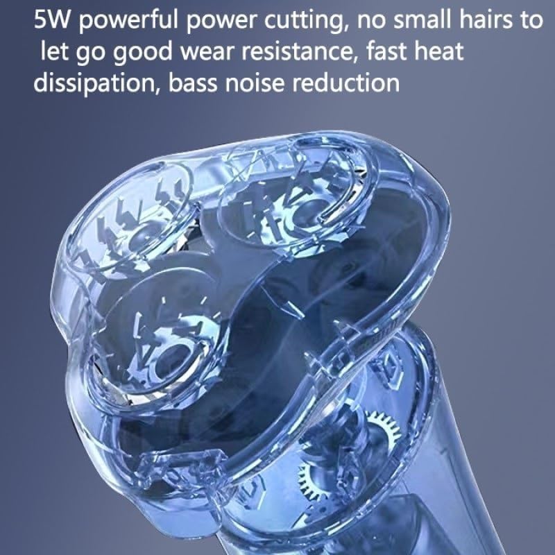 Electric Razor for Men, Electric Shaver Men Rechargeable Rotary Floating Razor Beard Hair Trimmer LCD Display Shaving Machine Wet and Dry