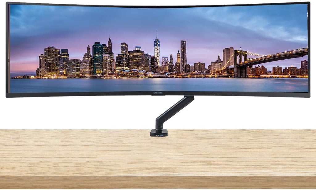 HP EliteDisplay E45c G5 45 inch 5120 x 1440 DQHD Curved Monitor, with Full Dock, Ethernet, DisplayPort, Speaker and Desk Mount Stand