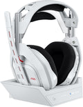 Logitech G Astro A50 Omni-Platform Wireless Gaming Headset + Base Station for PS5, Xbox, PC: PLAYSYNC Audio Switcher, <16 bit/48kHz (Console), <24 bit/48 kHz (PC), 2.4GHz & BT White (Renewed)