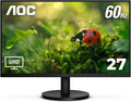 AOC U27B3A 4K 27' IPS 3840x2160 UHD Frameless Monitor, Display Port x1, HDMI x2, Built in Speaker, Eye Care, Flicker Free, 1 Billion+ Colors, sRGB 128.7%, VESA