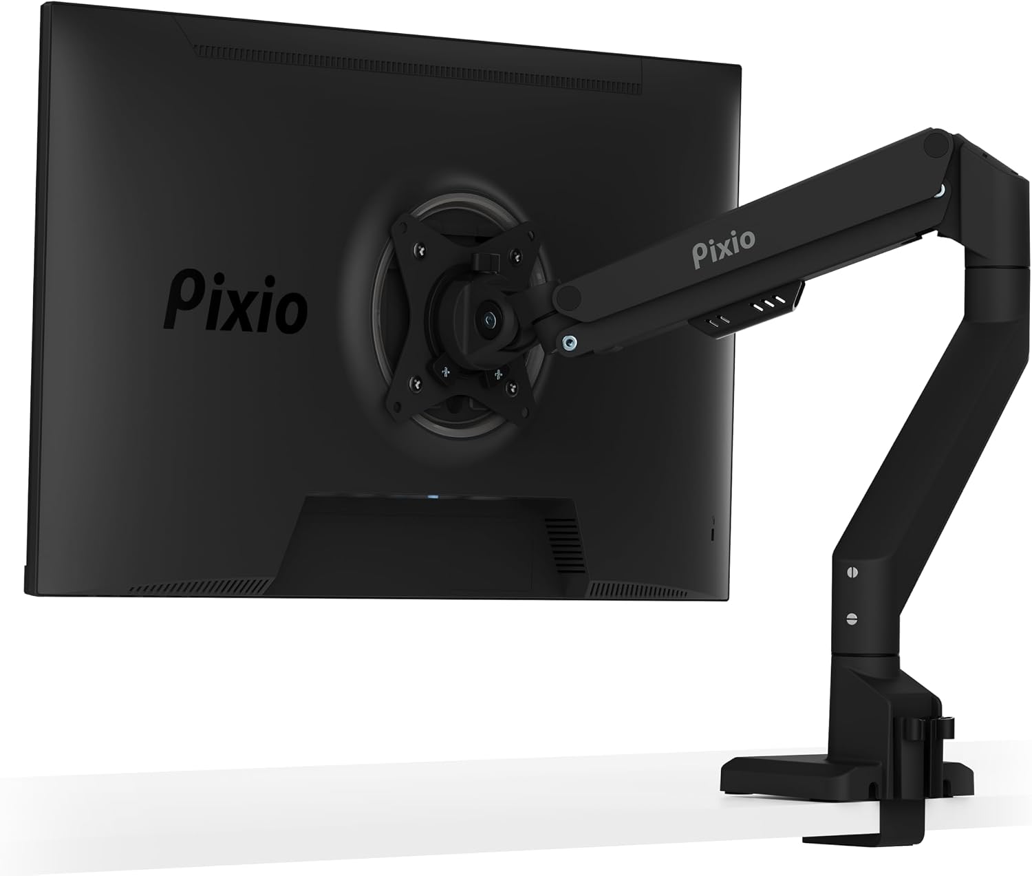 Pixio PX278 Wave 27 inch 180Hz Refresh Rate FHD 1440p Resolution Fast IPS Panel 1ms GTG Response Time Gaming Monitor and PS1S Wave Black Single Monitor Arm - Fits up to 32 inches and 19.8lbs