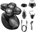 Electric Razor for Men, Rechargeable 5 In 1 Pro Head Shaver Electric Body/beard/hair Trimmer Electric Razor For Men Grooming Balds Shaving Machine Wet Dry