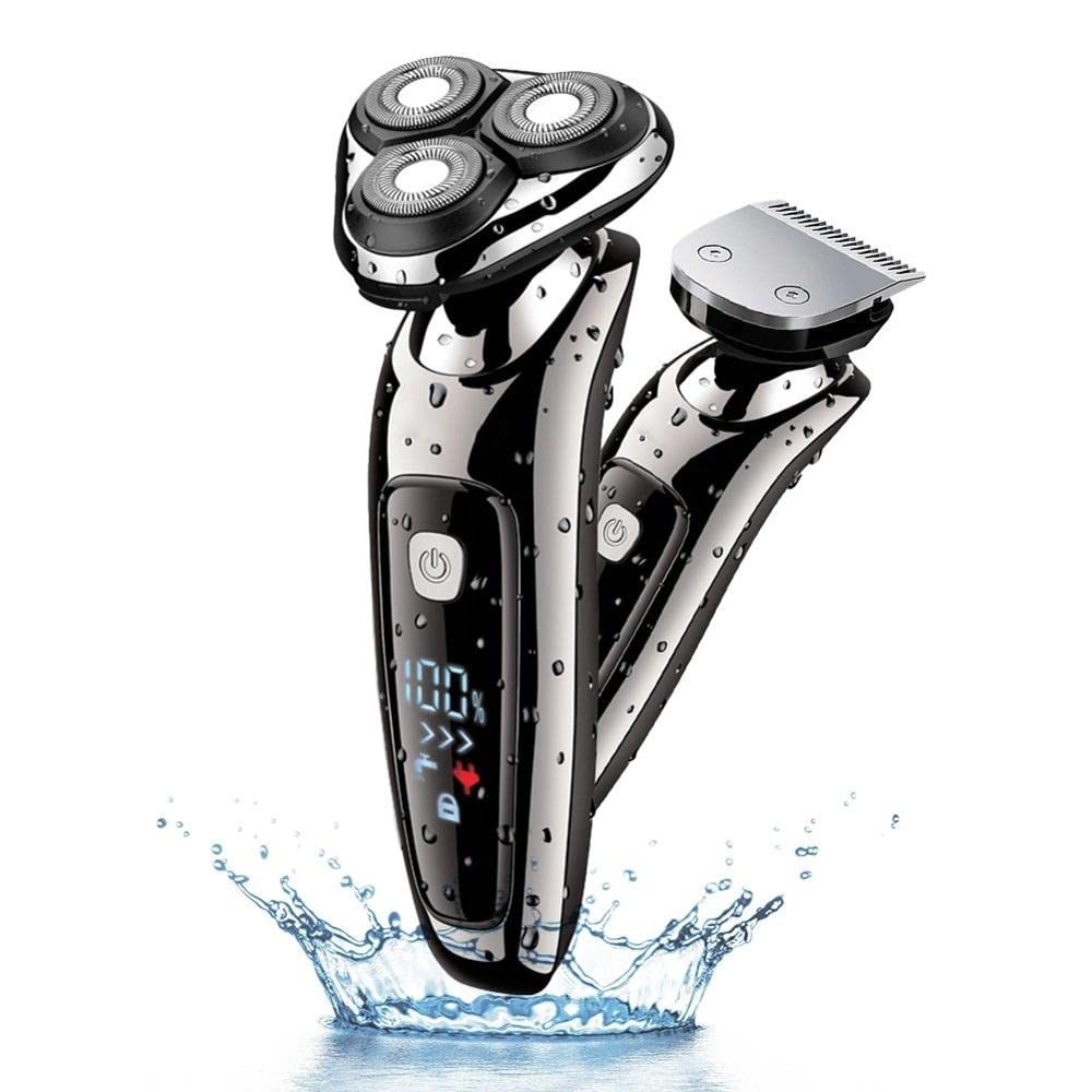 Electric Razor for Men, Waterproof Powerful Electric Razor For Men Body Beard Hair Trimmer Rechargeable Electric Shaver Man Face Shaving Machine Kit