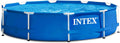 Intex 28200EH 10 Foot x 30 Inch 4 Person Outdoor Metal Frame Above Ground Round Swimming Pool with Easy Set-Up (Pump Not Included)