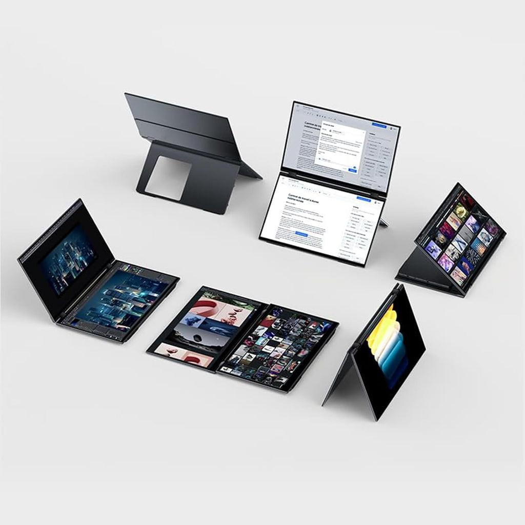 EHOMEWEI X1 Pro Dual Monitor, 2K 60Hz 16'*2 Laptop Expansion Portable Screens 2560 * 1600 100% DCI-P3 HDR 400 cd/㎡ Brightness for Gaming Phone/Switch/Windows MacOS No Stylus Touch