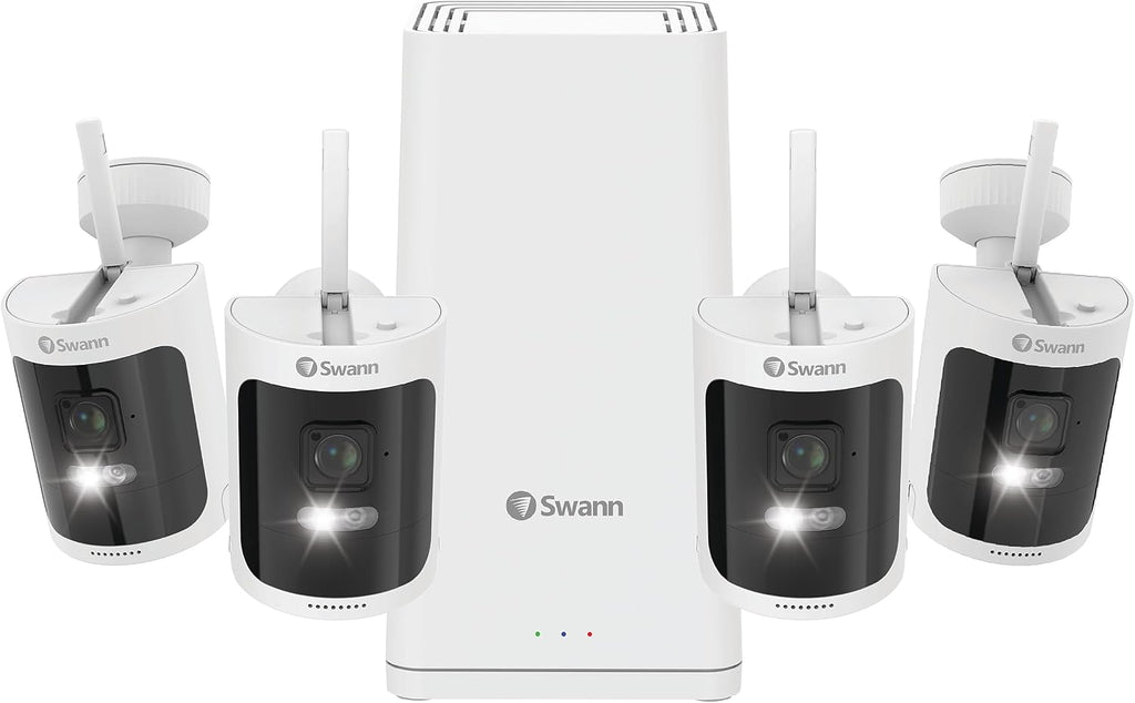 Swann AllSecure650™ 2K Wireless Security Kit with 4 x Wire-Free Cameras & Power Hub NVR