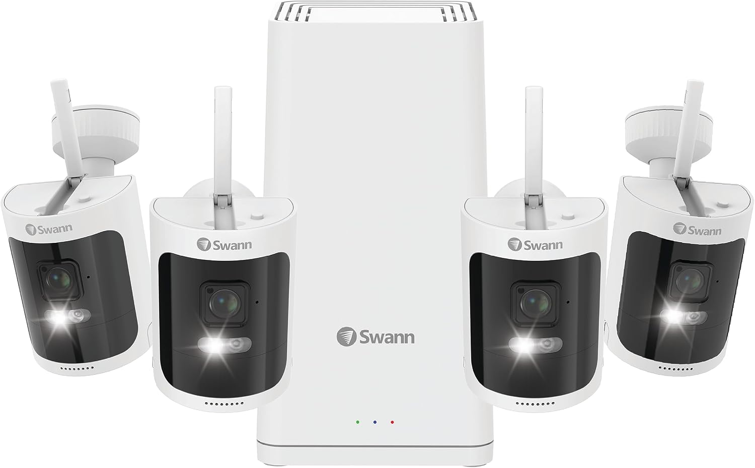 Swann AllSecure650™ 2K Wireless Security Kit with 4 x Wire-Free Cameras & Power Hub NVR