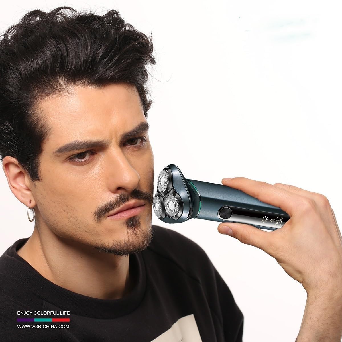 Electric Shavers for Men, Metal Housing 3D Floating Rotary Electric Shaver for Men Waterproof Beard Electric Razor Face Shaving Machine Rechargeable