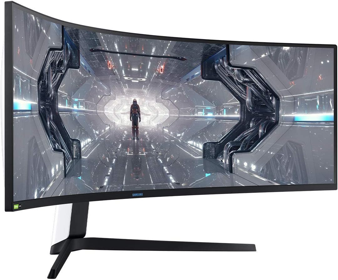 SAMSUNG Odyssey 49-in 5K QHD 1440p Gaming G9 Computer Monitor LC49G97TSSNXDC