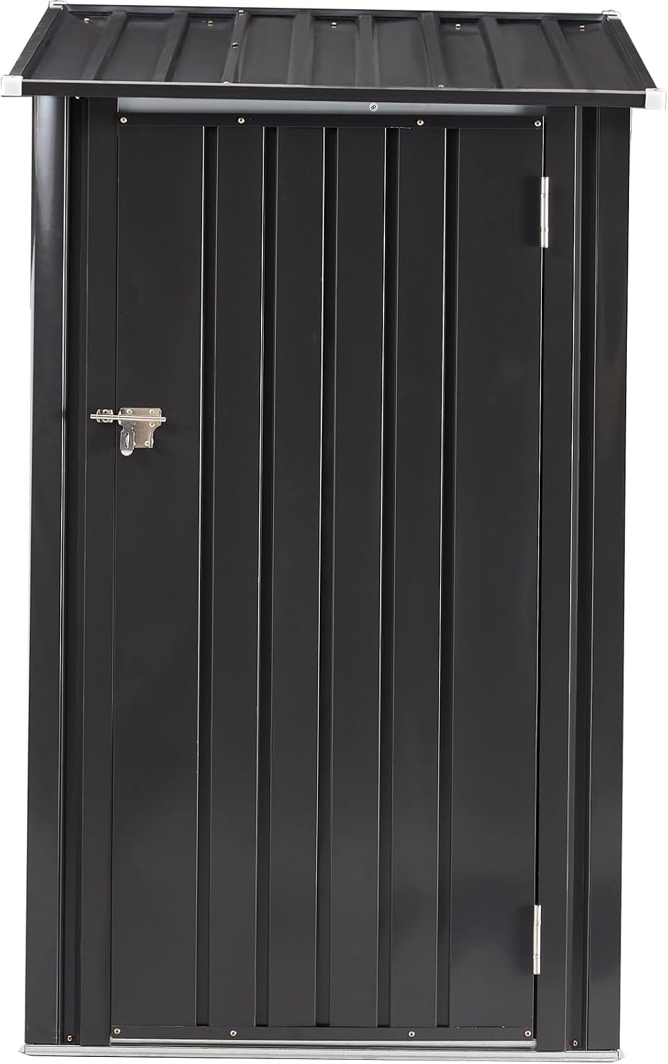 Outdoor Storage Shed, 3 x 3 FT Metal Steel Garden Shed with Single Lockable Door, Small Shed Outdoor Steel Utility Tool Shed for Backyard Patio Garden Lawn