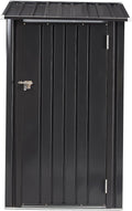 Outdoor Storage Shed, 3 x 3 FT Metal Steel Garden Shed with Single Lockable Door, Small Shed Outdoor Steel Utility Tool Shed for Backyard Patio Garden Lawn