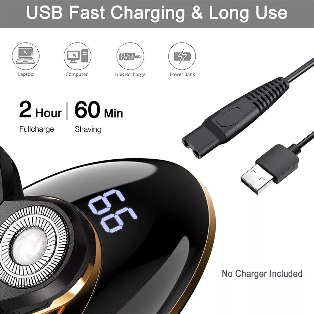 Electric Razor for Men, 5 IN 1 Electric Shaver For Men Beard Hair Trimmer Electric Razor 5D Floating 5-Blade Heads Electric Nose Hair Trimmer Rechargeable