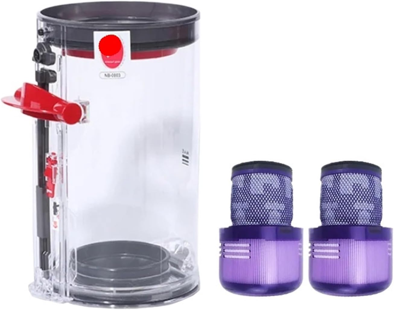 Vacuum Bin Compatible for Dyson V11 U.S Filter Bucket Dust Bin Accessories Robot Cleaner Cyclone Dust Collector Filter Spare Parts (Color : As shown-01)