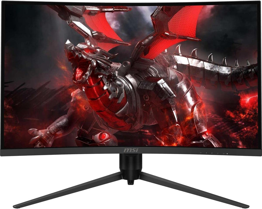 msi MAG27C6F 27-inch 1920 x 1080 (FHD), Rapid VA, Gaming Monitor 180Hz, Adaptive Sync, 0.5ms, HDMI, Display-Port, VESA Mountable, Tilt