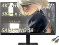 Samsung 27' ViewFinity S8 Series Monitor, 4K UHD(3840 x 2160), 60Hz, 5ms, Height Adjustable Stand, DisplayPort, HDMI, USB, Black, with HDMI Cable