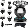 Head Shaver for Men, 7-Blade Grooming Kit 5 in 1 Electric Shaver for Men Head Rechargeable Electric Razor Body Beard Hair Trimmer Bald Shaving Machine