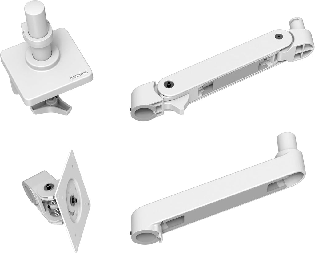 Ergotron – Upgraded LX Pro Premium Monitor Arm, Single Monitor Desk Mount – fits Flat Curved Ultrawide Computer Monitors up to 34 Inches, 4 to 22 lbs, VESA 75x75mm or 100x100mm – White