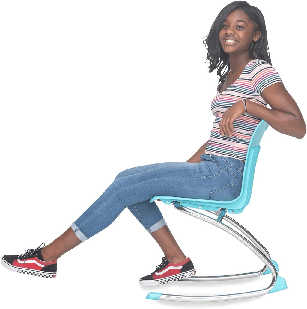 Virco ANROCK16 School Rocking Chair, Analogy Rocker Series 16' Seat Height for Students 3rd - 4th Grade, Appropriate for Libraries, Break Rooms and Reading Nooks - Navy (2 Chairs)